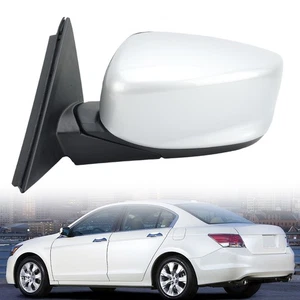 For 2008-2012 Honda Accord Driver Left Side View Mirror 5 Wire Heated Silver - Picture 1 of 19