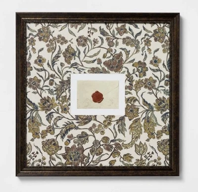 16" x 16" KEEPSAKE ENVELOPE FRAMED WALL ART Threshold STUDIO MCGEE Neutral DECOR - Image 1 of 4