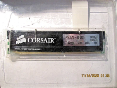Corsair PC-3200 512 MB DIMM 400 MHz DDR SDRAM Memory (CMX512-3200C2) - Image 1 of 2