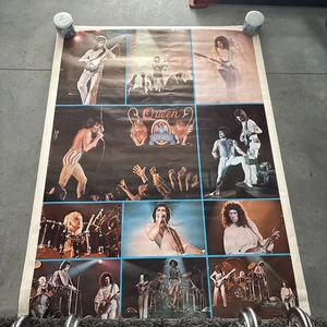 vintage huge 1977 queen TOUR poster 42X58 *NEW* READ - Picture 1 of 11