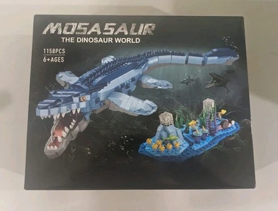 LEQUMOC L001 Jurassic Mosasaurus Dinosaur World Park Building Set 1200pcs - Image 1 of 2