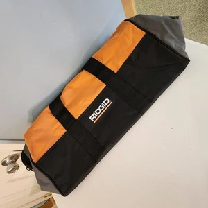 Bolsa de herramientas Ridgid 11"×22"×11" grande resistente 6 bolsillos con cierre de cremallera - Imagen 1 de 11