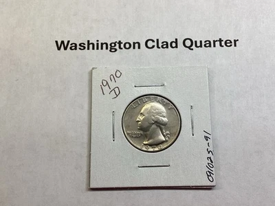 1970 D Washington Quarter in Fine Condition from Denver Mint 091025 91r - Image 1 of 4