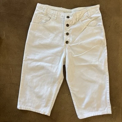 Bermudas de colección años 80 Guess Georges Marciano mamá 3/4 Capris tiro alto triángulo Foto 1 de 4