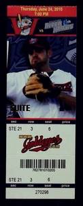 Winnipeg Goldeyes Rockford Riverhawks Suite MiLB Baseball Ticket Stub 6/24/2010 - Picture 1 of 2
