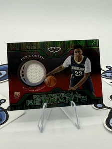 2025-26 Topps Derik Queen Rookie Roundball Remnants RC Jersey Green #70/99 - Picture 1 of 3