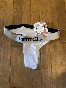 Bikini Tanga Hombre PetitQ Blanco L/Alto-Nuevo Con Etiquetas - Imagen 1 de 4