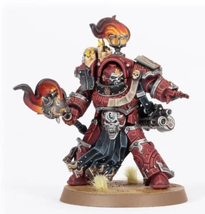 Warhammer 40K/Horus Heresy Word Bearers Praetor in Tartaros Rüstung - grundiert - Bild 1 von 3
