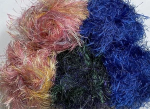 Job lot knitting yarn wool 5x Ball KING COLE Monte Carlo Fancy Eyelash KL1388 - Picture 1 of 4