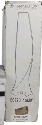 Fanimation Spitfire 48" Matte White Fan Blades OB BLADES ONLY - Image 1 of 2