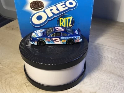 XRARE 1:64 Dale Earnhardt Jr #3 OREO / RITZ 2002 PROMO NASCAR w/ Cookie Tin - Image 1 of 4