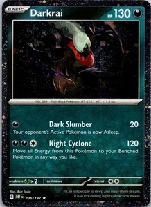 Darkrai 136/197 Cosmos Holo Promo Obsidian Flames Pokemon Card NM - Picture 1 of 1
