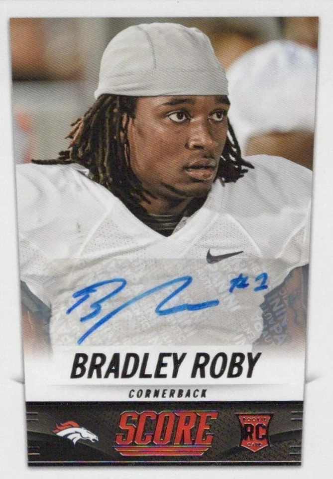 2014 Score Rookie Signatures #341 Bradley Roby Broncos - Image 1 of 1