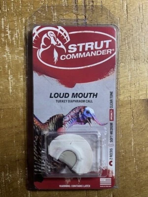 New Strut Commander's Turkey Diaphragm Call 2 pack "Loud Mouth" Soft-Medium - Image 1 of 2