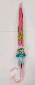 Horse Pony Design Push Button Opening Umbrella With Pink Whistle, Sun Shade, New - Picture 1 of 5