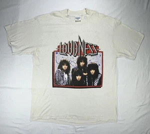 Vintage S/M Loudness Single Stitch T-Shirt Hurricane Eyes Tour Spring Ford 80s - Picture 1 of 11