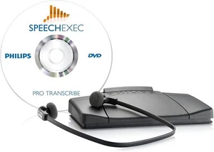 Philips LFH7277 Professional Transcription Set - Footpedal, Headsets, CD - Picture 1 of 7