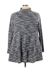 Want and Need Women Gray Long Sleeve Blouse 3X Plus