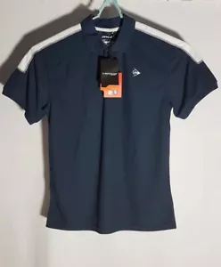 Dunlop Sport | Mens Navy Blue Perf Tennis Polo Short Sleeve T-Shirt / Size M - Picture 1 of 16