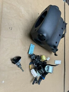 2016-2017 KIA RIO STEERING IGNITION SWITCH LOCK WITH KEY AND SHROUD OEM - Picture 1 of 5