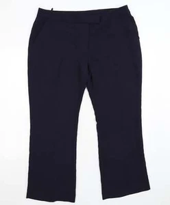 Skopes Womens Blue Polyester Blend Trousers Size 18 L28 in - Picture 1 of 12