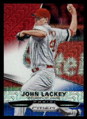 2015 Panini Prizm - John Lackey #87 Cardinals -  Red/White/Blue Mojo - Image 1 of 2