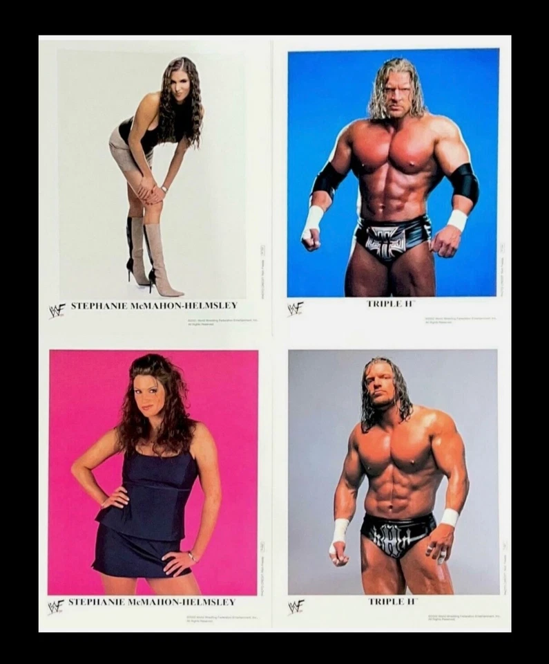 FOTOS PROMOCIONAIS 8X10 ORIGINAIS LICENCIADAS OFICIAIS WWE TRIPLE H AND STEPHANIE MCMAHON - Imagem 1 de 1