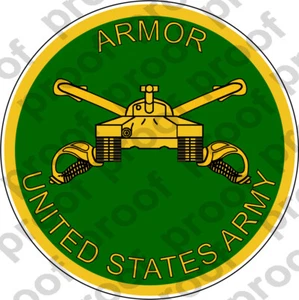 AUFKLEBER U S ARMY BRANCH ARMOR TANK UNIT M1 - Bild 1 von 1