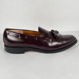 Allen Edmonds Grayson Quaste Halbschuhe Herren Größe 12 B Burgunderrot Leder Elegant Schuhe - Bild 1 von 11