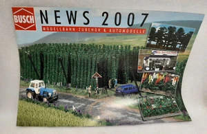 Catálogo Busch News 2007 maqueta ferroviaria accesorios en HO N Z, 24 páginas - Imagen 1 de 4