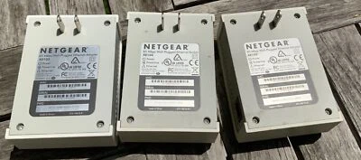 Netgear XE103 (2) XE104 (1) 85 Mbps Wall-Plugged Ethernet Switch Plug Lot - Image 1 of 4
