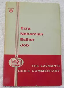 The Layman's Bible Commentary Vol. 8 Ezra Nehemiah Esther Job 1962 Vintage - Imagen 1 de 6