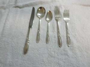 Community White Orchid Flatware 8 Five-Piece Settings Plus 12 Extra Teaspoons - Picture 1 of 17