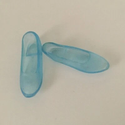 Barbie For Skipper Malaysia Pointed Toe Clear Ice Blue Translucent Flats Shoes - Image 1 of 3