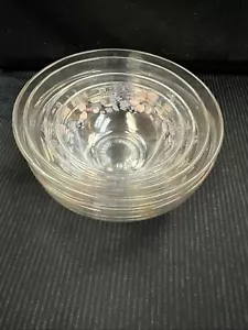 Lote apilable cuencos de vidrio con decoración de frutas/5 resistentes al calor duraderos - Imagen 1 de 12