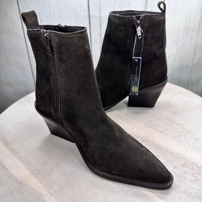 House of Harlow Mujer Botines Talla 6.5 Cuero Marrón Estilo Vintage Bota Nuevo Foto 1 de 4