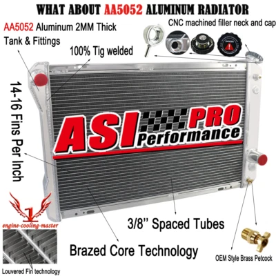 4 ROW Radiator Fits 1982-1992 1991 90 Chevrolet Camaro Z28 Pontiac Firebird 5.7L - Image 1 of 4