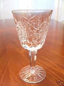 SIGNED WATERFORD IRISH' CLARE' PATTERN CRYSTAL WINE CORDIAL PEDESTAL GLASS EXC - Picture 1 of 8