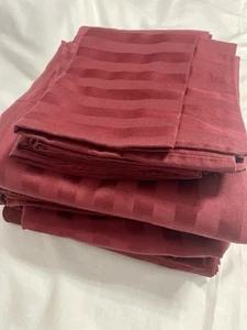 CHARTER CLUB DAMASK STRIPE Queen Duvet, Fitted, Flat Sheet & Pillowcases - Picture 1 of 11