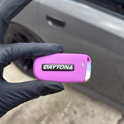PINK DODGE DAYTONA CHARGER CHALLENGER KEY FOB WITH LOGO(SHELL ONLY!!!) - Image 1 of 2