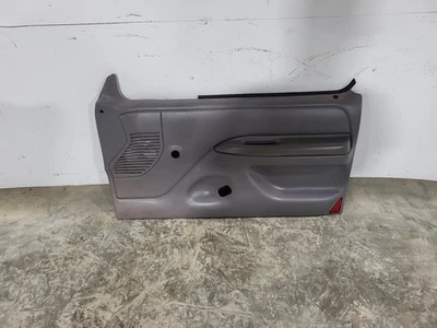 1992-1996 Ford F150/250/Bronco Manual Grey Right Front Door Trim Panel Foto 1 de 4