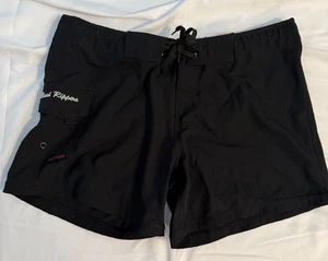 Pantalones Cortos de Playa Maui Ripper Para Mujer Cómodos Negros Logo Carga Bolsillo Traje de Baño Talla 8 - Imagen 1 de 3
