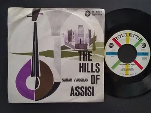 7" SARAH VAUGHAN THE HILLS OF ASSISI / UNTOUCHABLE 1961 MADE IN ITALY JAZZ FUNK - Picture 1 of 1