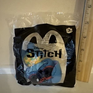 McDonald’s Disney Stitch Plush #3 COOL STITCH Happy Meal Toy NEW Sealed Bag - Picture 1 of 2