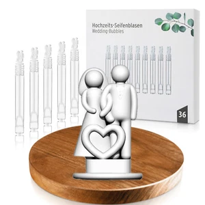 Nordstern Seifenblasen Hochzeitspaar 36er Set - Hochzeit Gastgeschenk / Deko - Bild 1 von 3