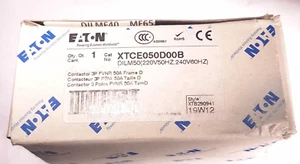 CONTACTOR EATON KLOCKNER MOELLER XTCE050D00B DILM50 220/240V 50A - 43 DISPONIBLES - Imagen 1 de 9