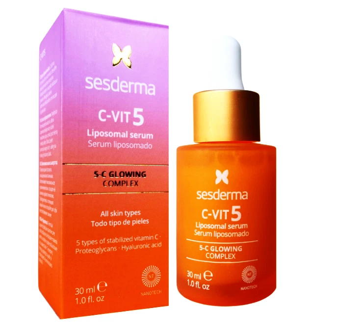 Sesderma C-Vit 5 soro lipossomal C-5 complexo brilhante para todos os tipos de pele 30 ml - Imagem 1 de 1