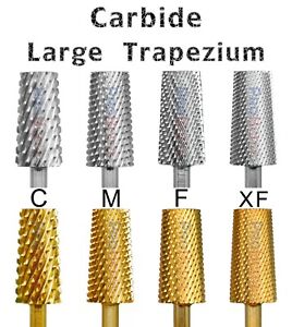 1/pcs Proberra 6.6 large trapezium carbide remover nail drill bits silver gold