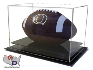 Acrylic Table Counter or Desk Top Full Size Football Display Case NFL NCAA UV - Picture 1 of 4