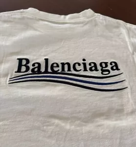 Balenciaga Political Logo Shirt - Genuine with Tags - 641675 - TKVJ1 - 8962 - Picture 1 of 14